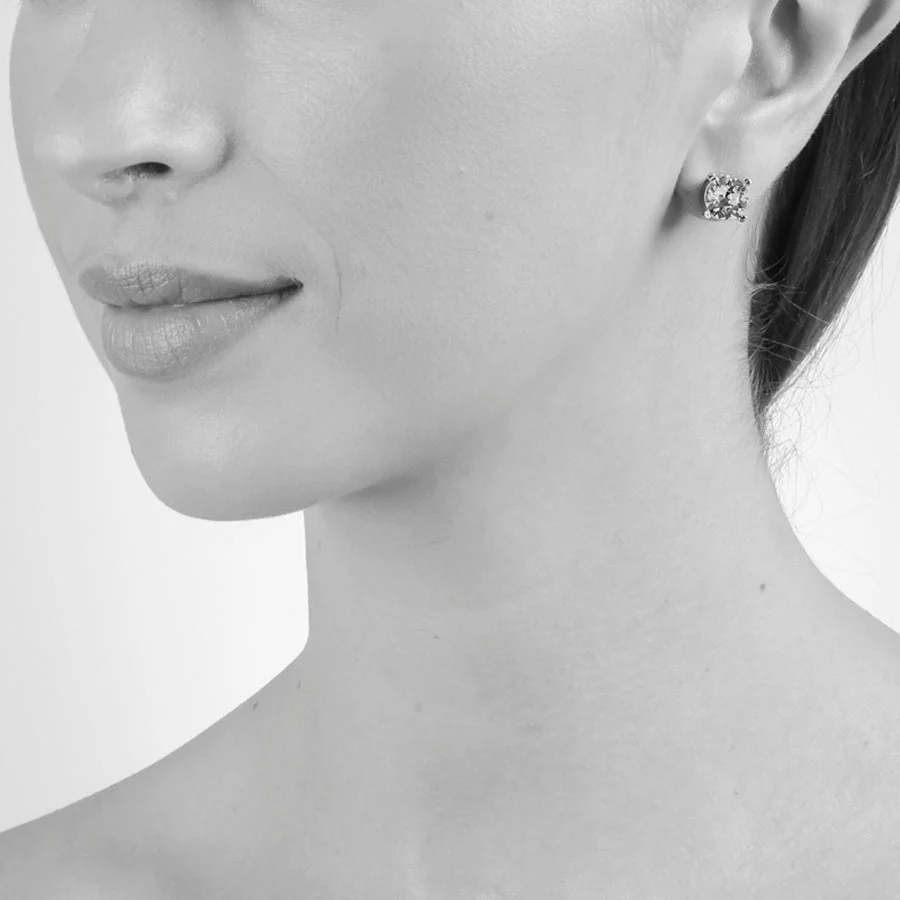 Cachet London Laine 8mm Vintage Rose Gold Earrings - Image 4