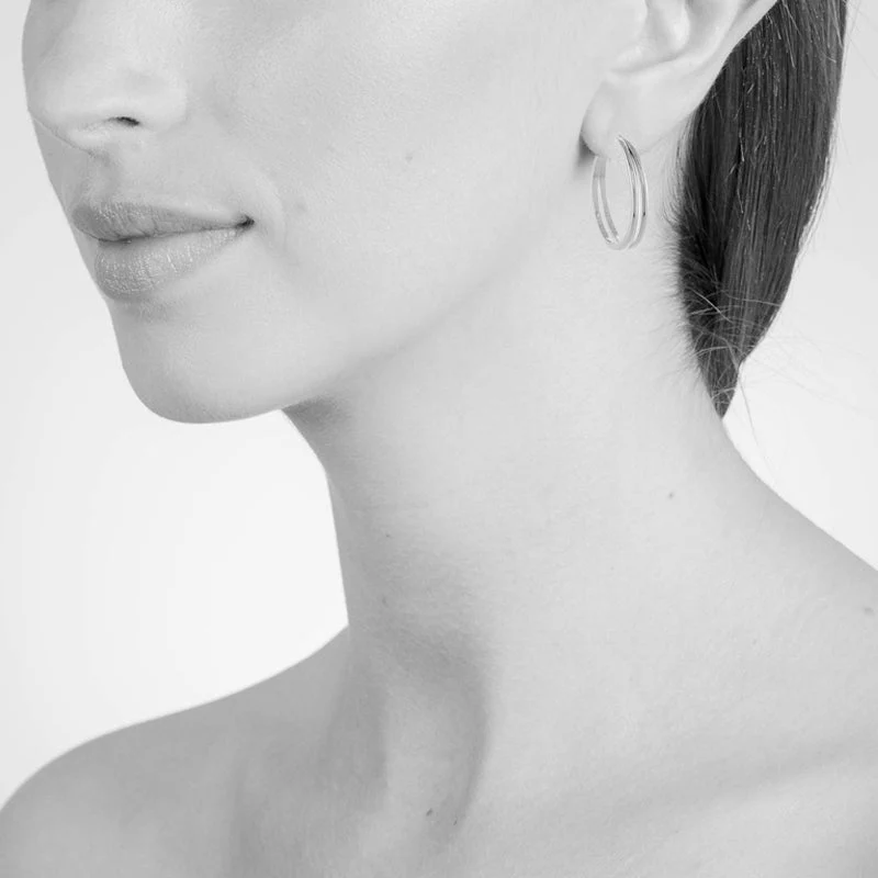 Cachet London Lana 25mm Gold Hoop Earrings - Image 2