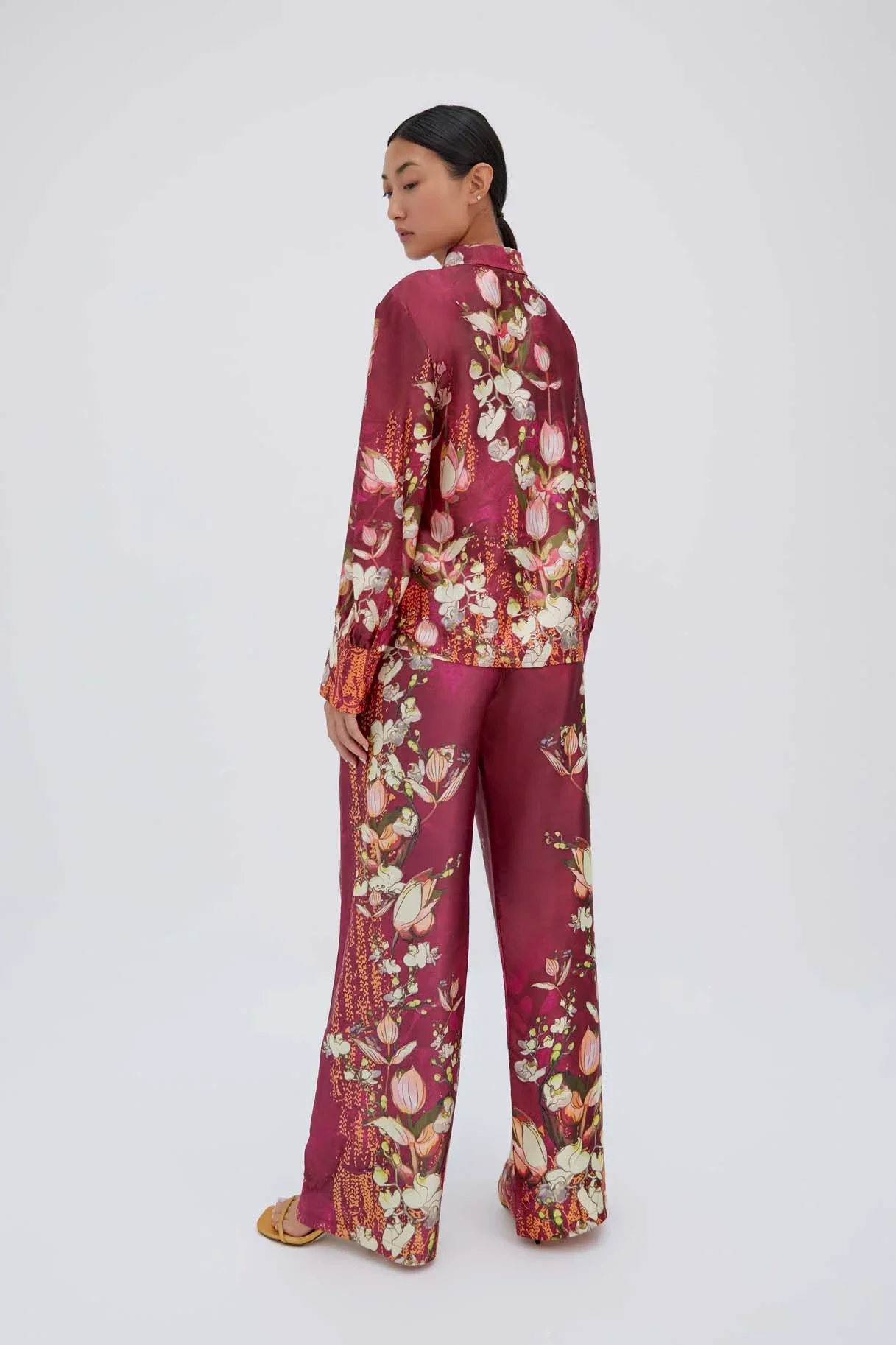Raishma Studio Burgundy Lauren Shirt - Image 3