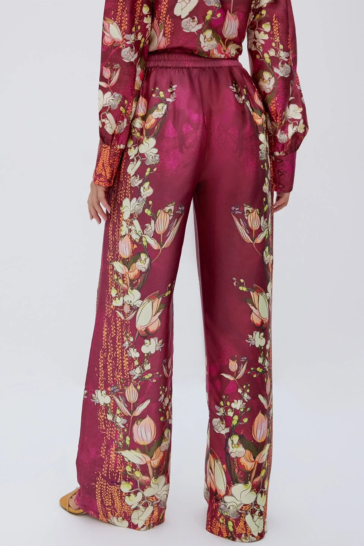 Raishma Studio Burgundy Lauren  Trousers - Image 3