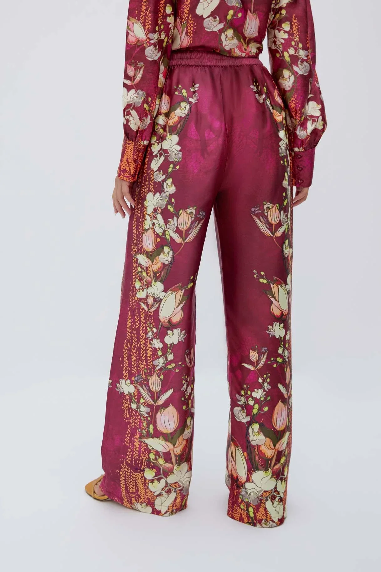 Raishma Studio Burgundy Lauren  Trousers - Image 4