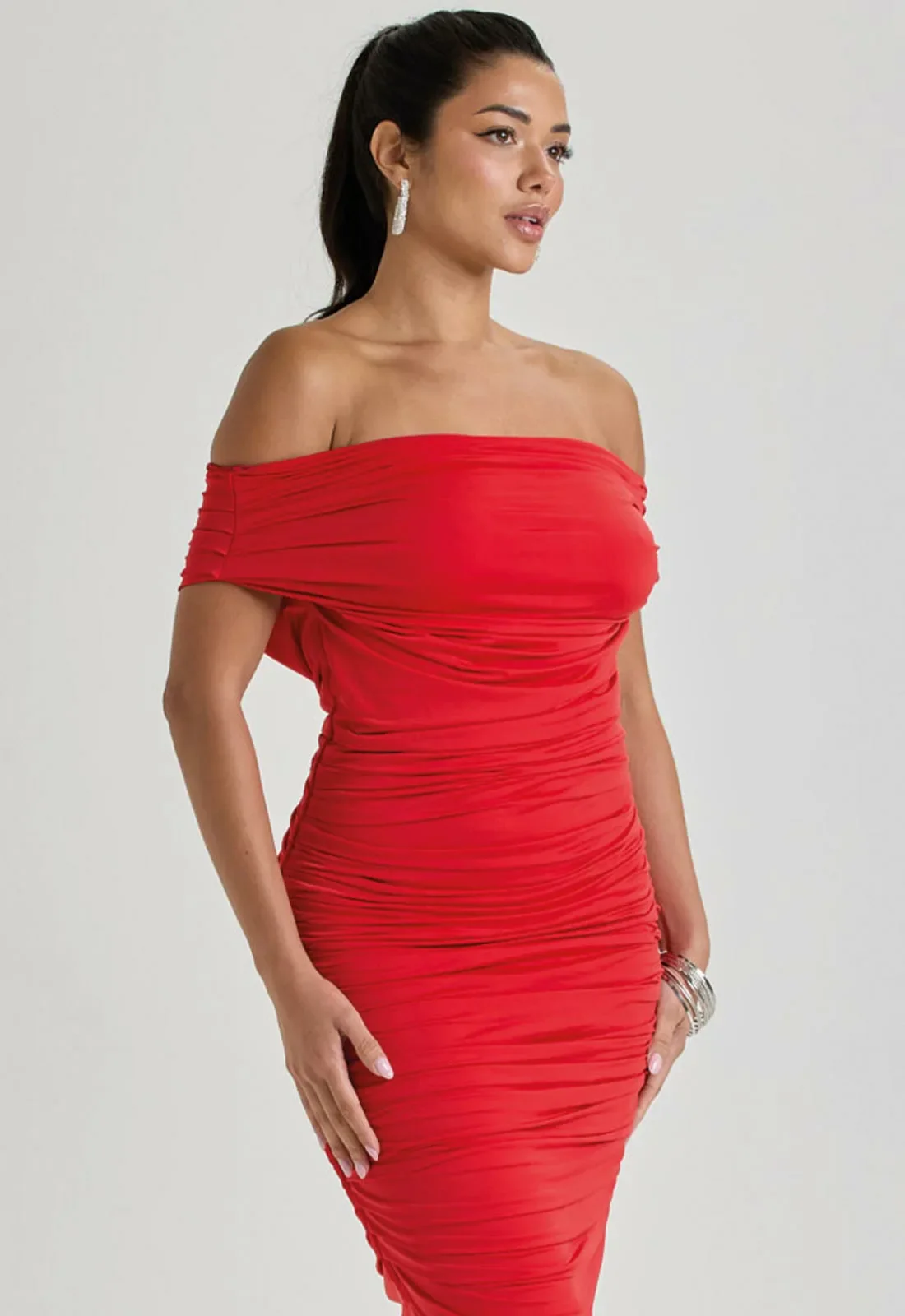 LBD Collection Red Olivia Dress - Image 5