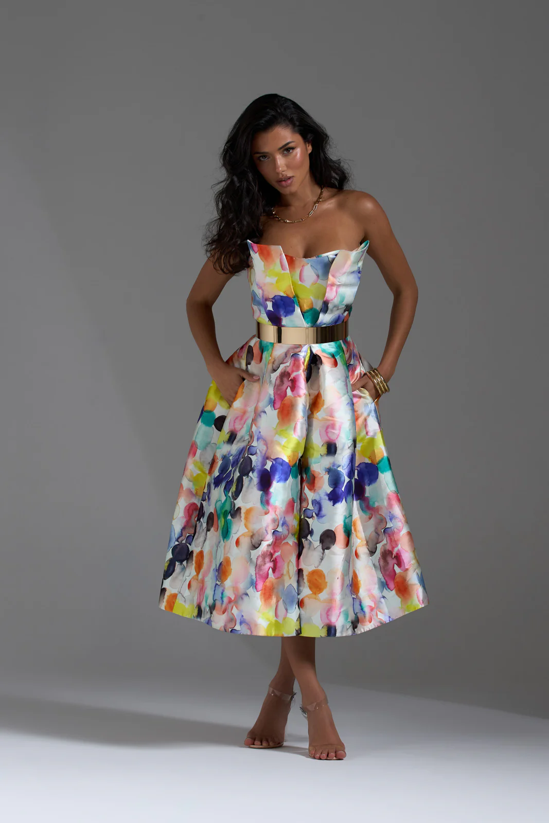 LBD Collection The Watercolour Dress - Image 4
