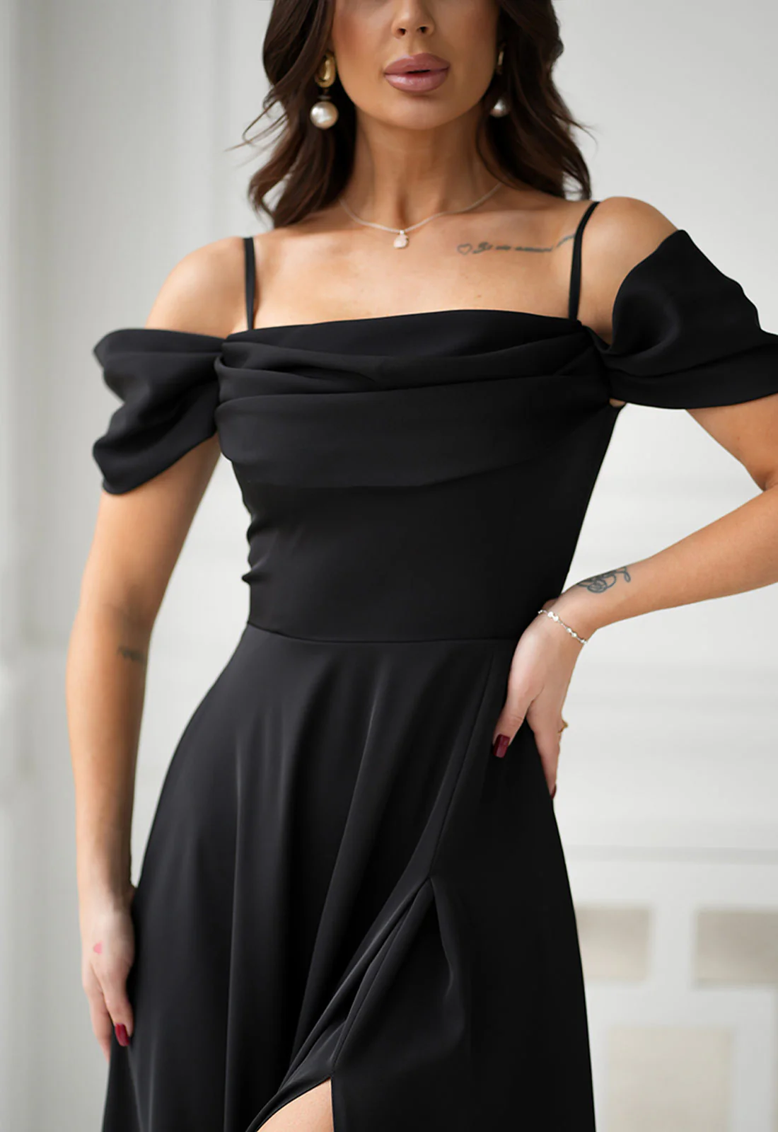 LBD Exclusive Black Madeline Maxi Dress - Image 3