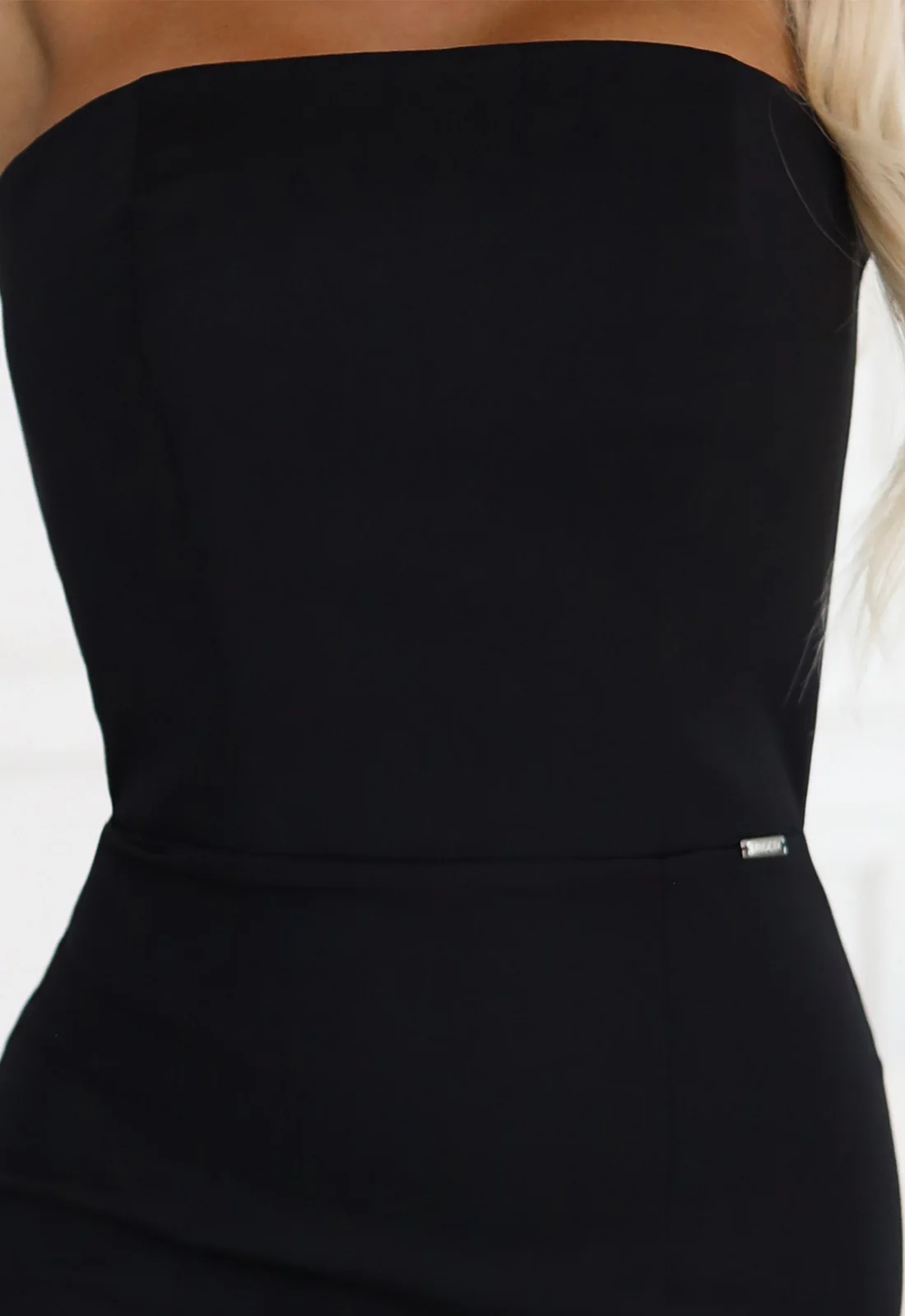 LBD Exclusive Black Tina Strapless Party Dress - Image 7