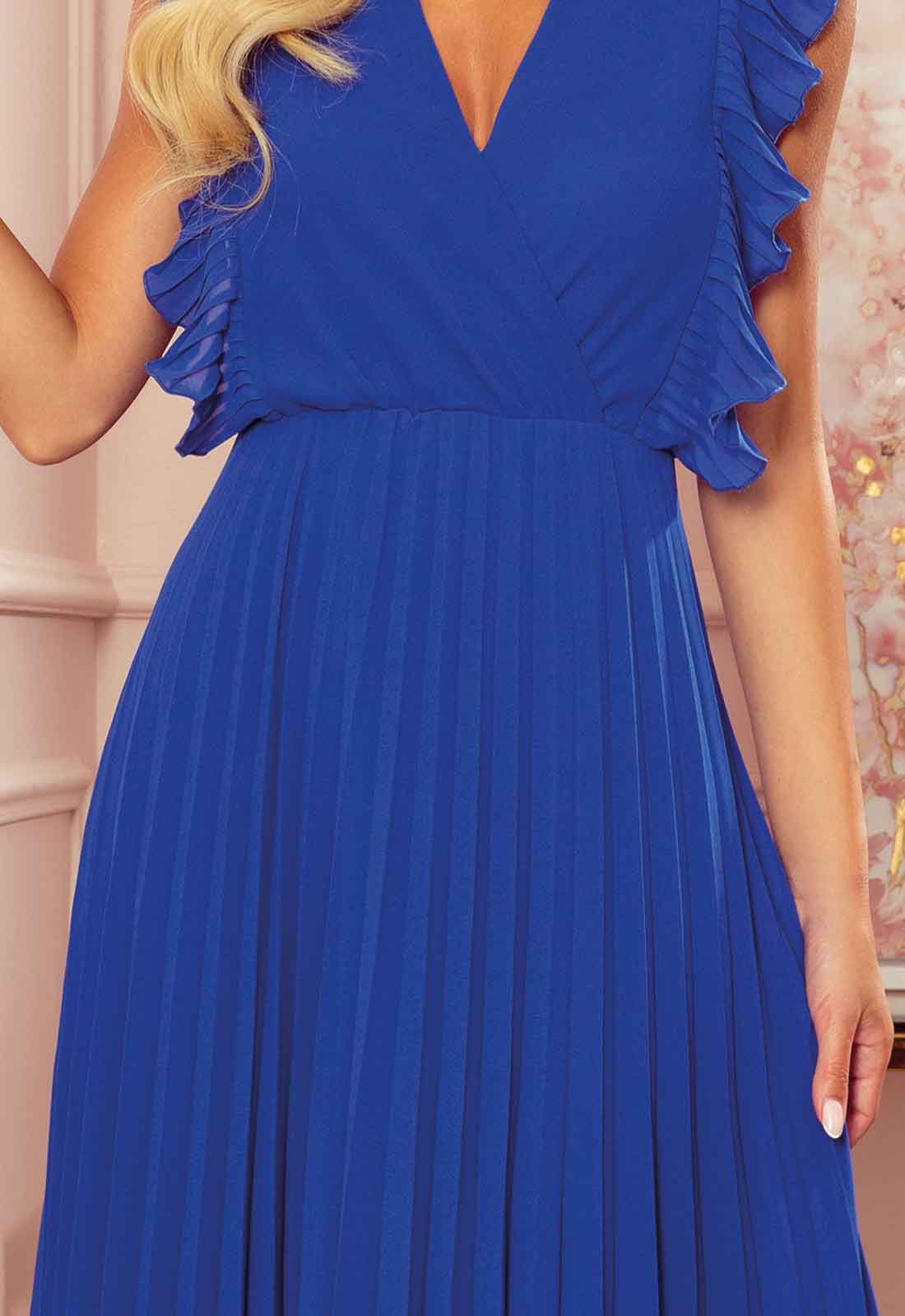 LBD Exclusive Blue Emily Wedding Guest Dress - Image 3