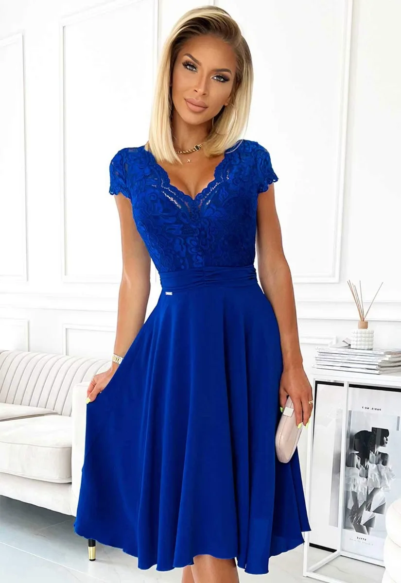 LBD Exclusive Blue Linda Party Dress - Image 9