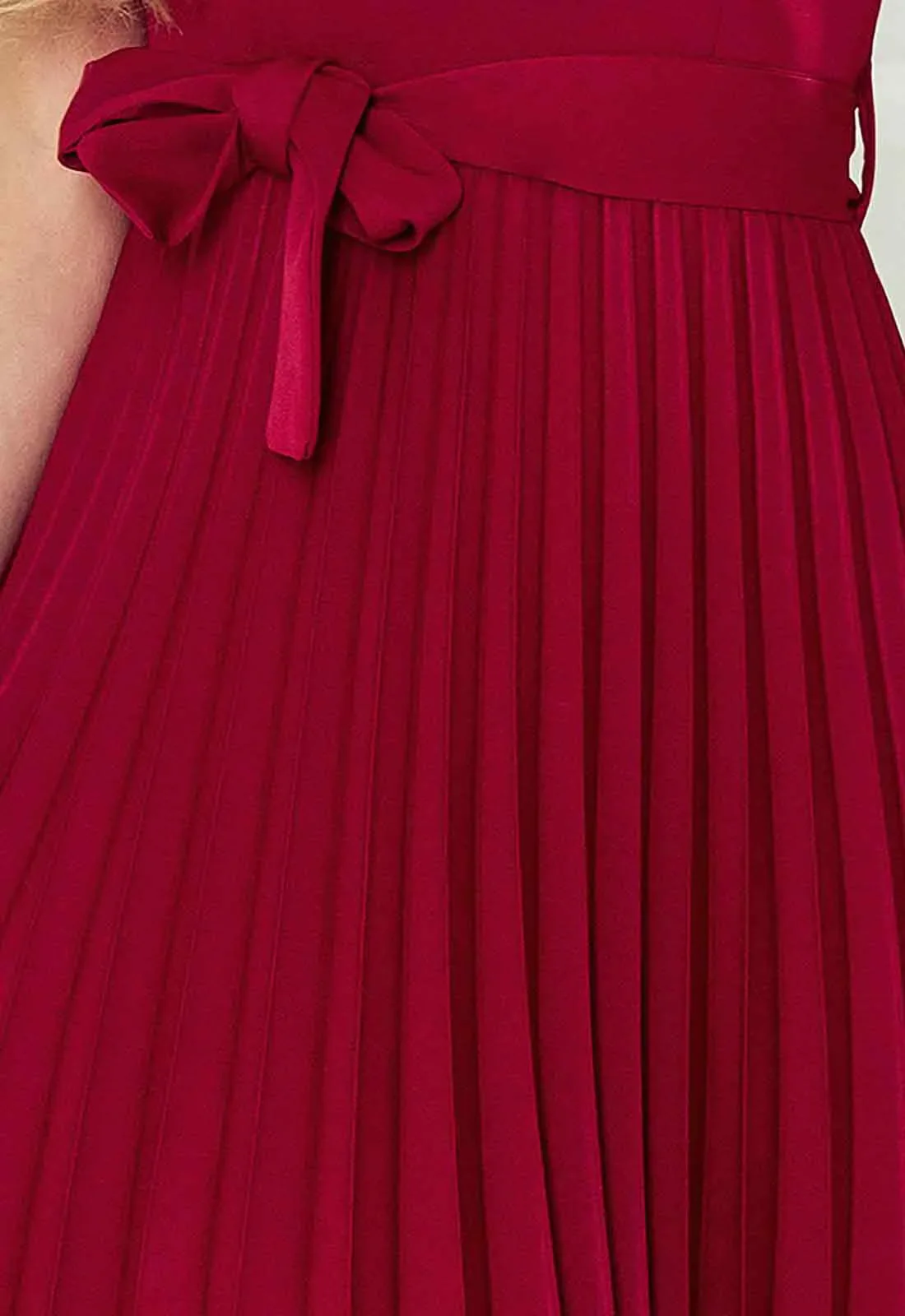 LBD Exclusive Burgundy Lila Cocktail Dress - Image 5