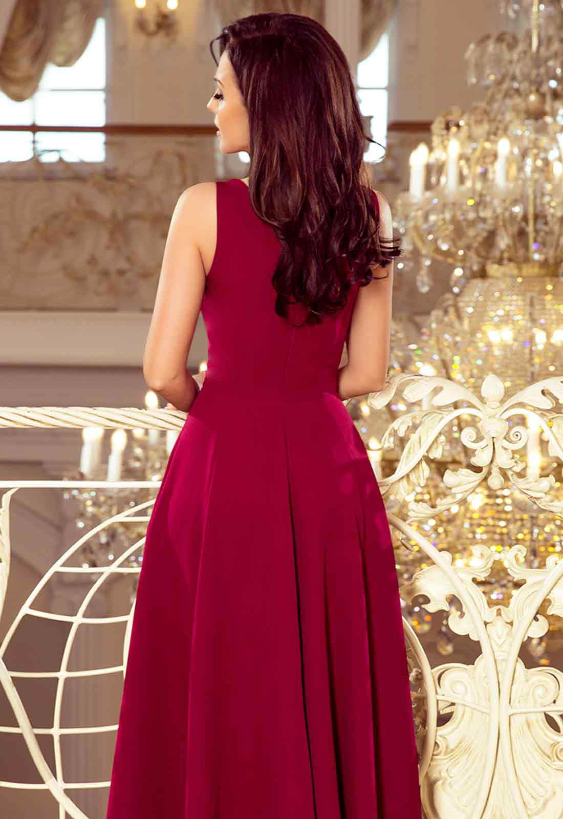 LBD Exclusive Burgundy Maxi Dress - Image 4
