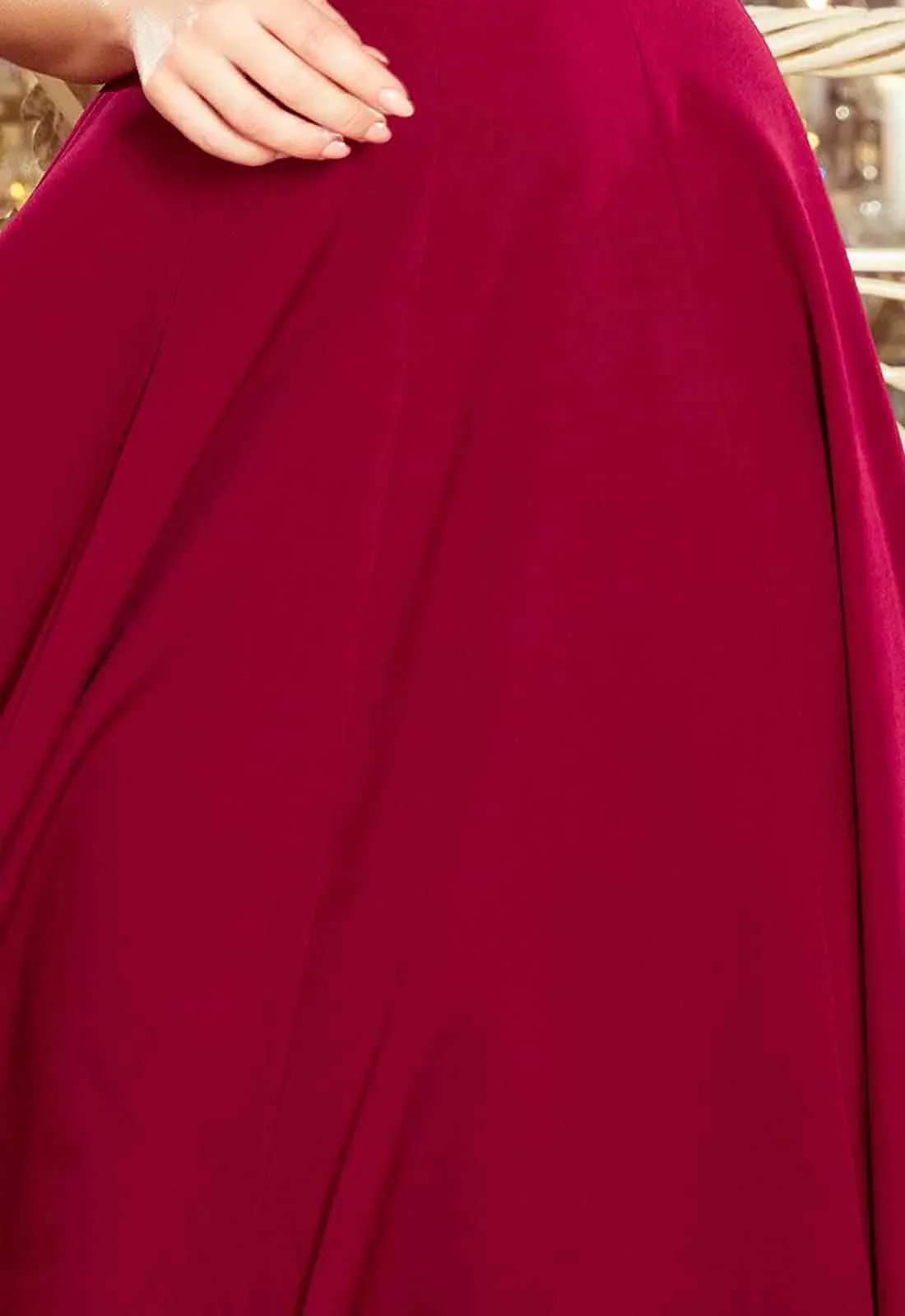 LBD Exclusive Burgundy Maxi Dress - Image 6