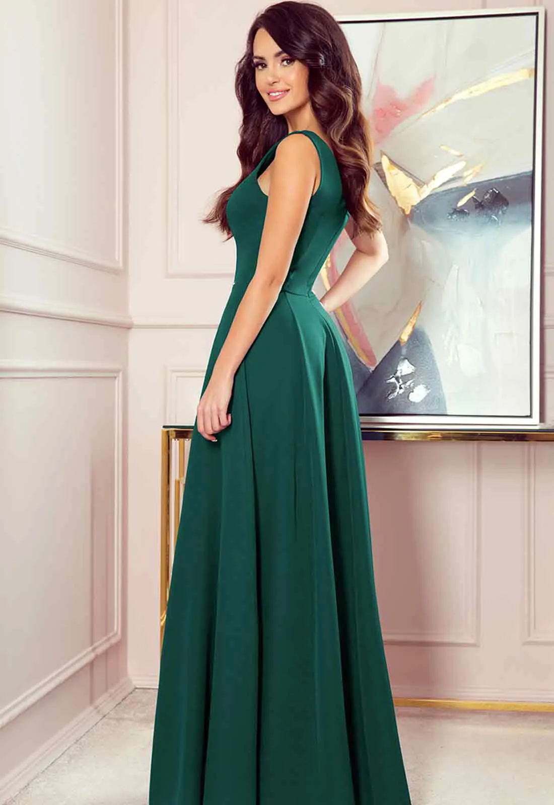 LBD Exclusive Green Cindy Maxi Dress - Image 6