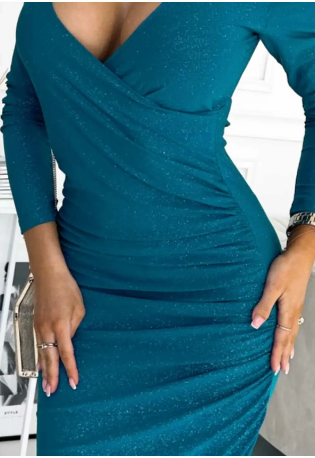 LBD Exclusive Ocean Blue Shelley Dress - Image 2