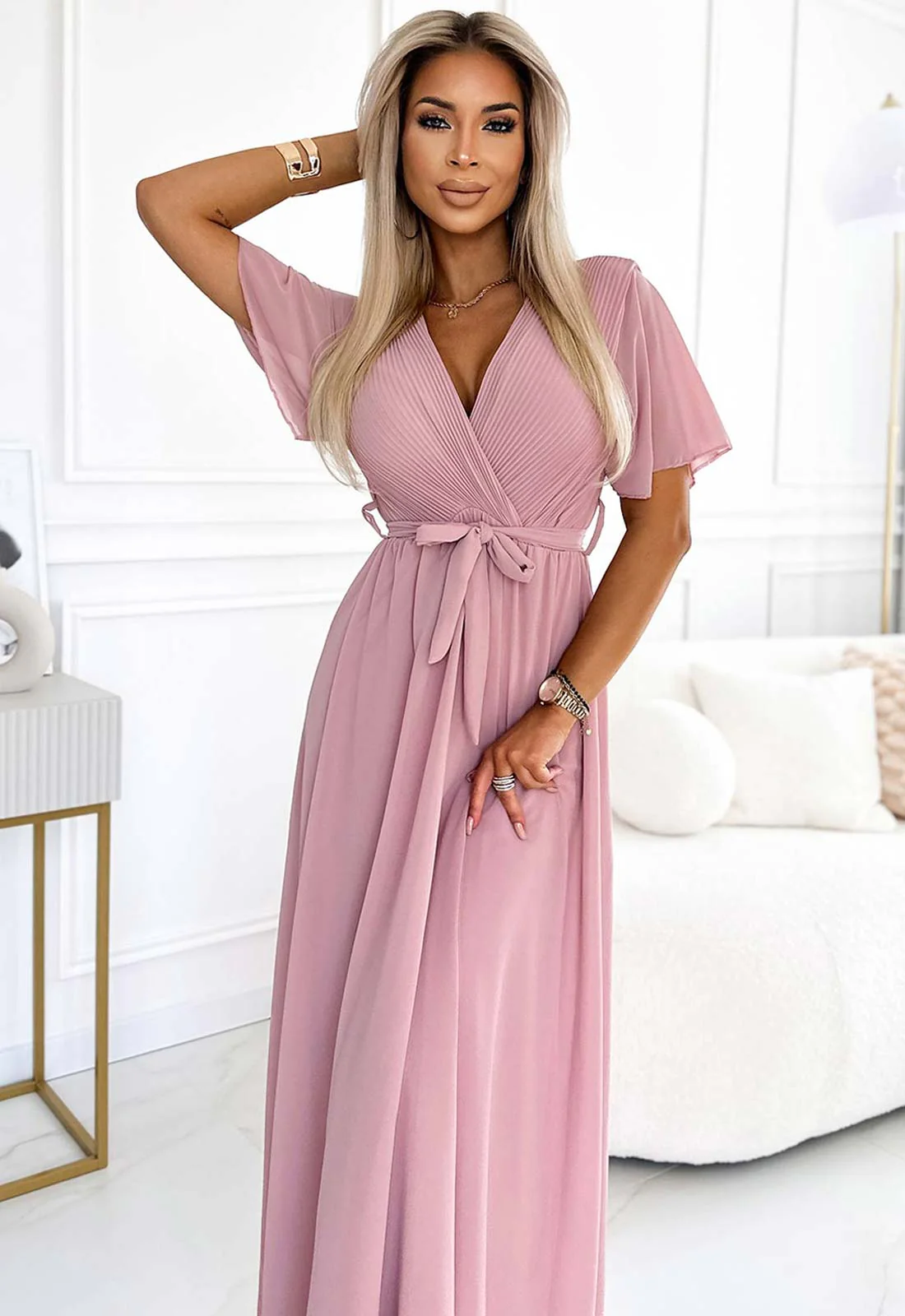 LBD Exclusive Pink Ella Maxi Dress - Image 2