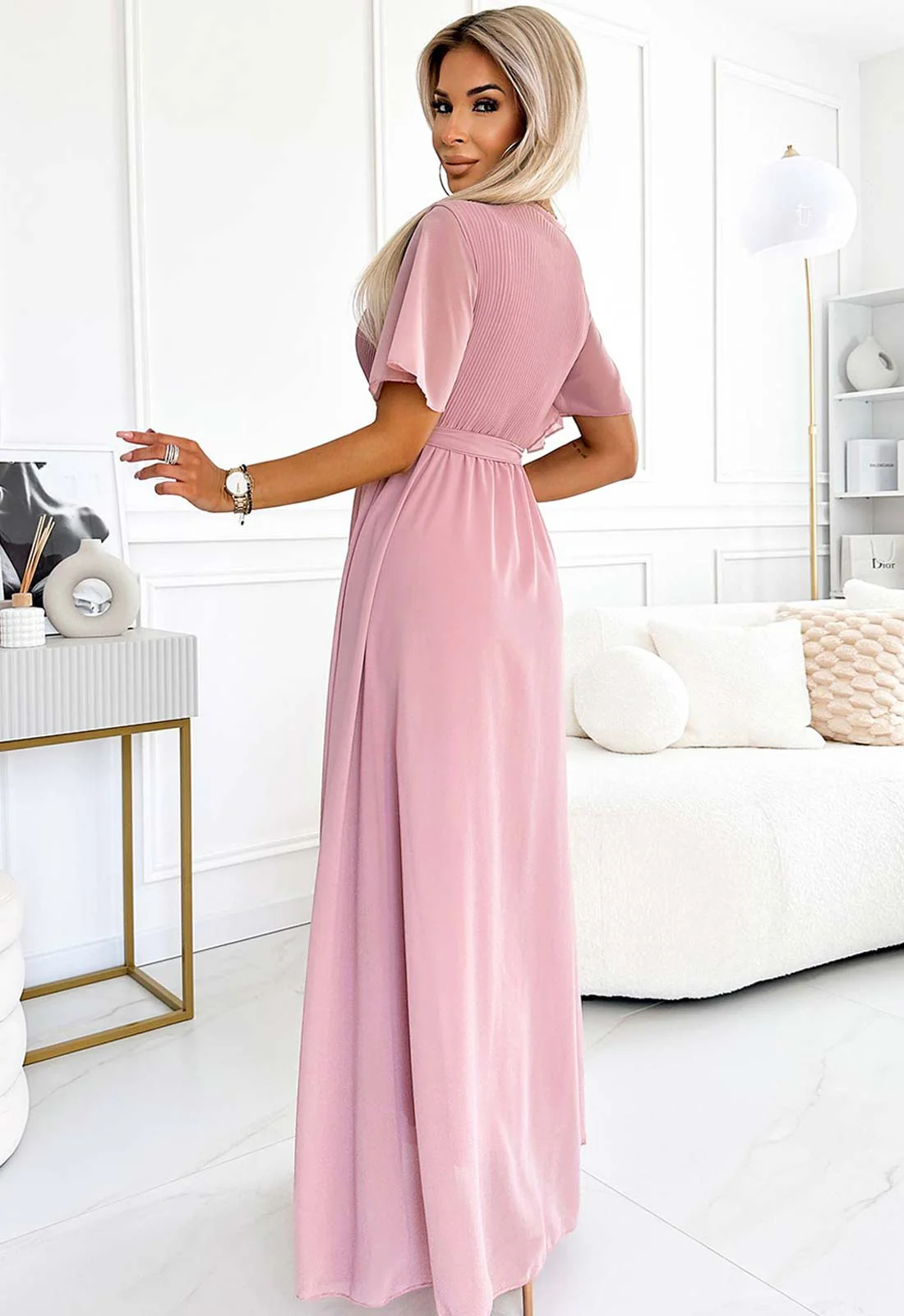 LBD Exclusive Pink Ella Maxi Dress - Image 4