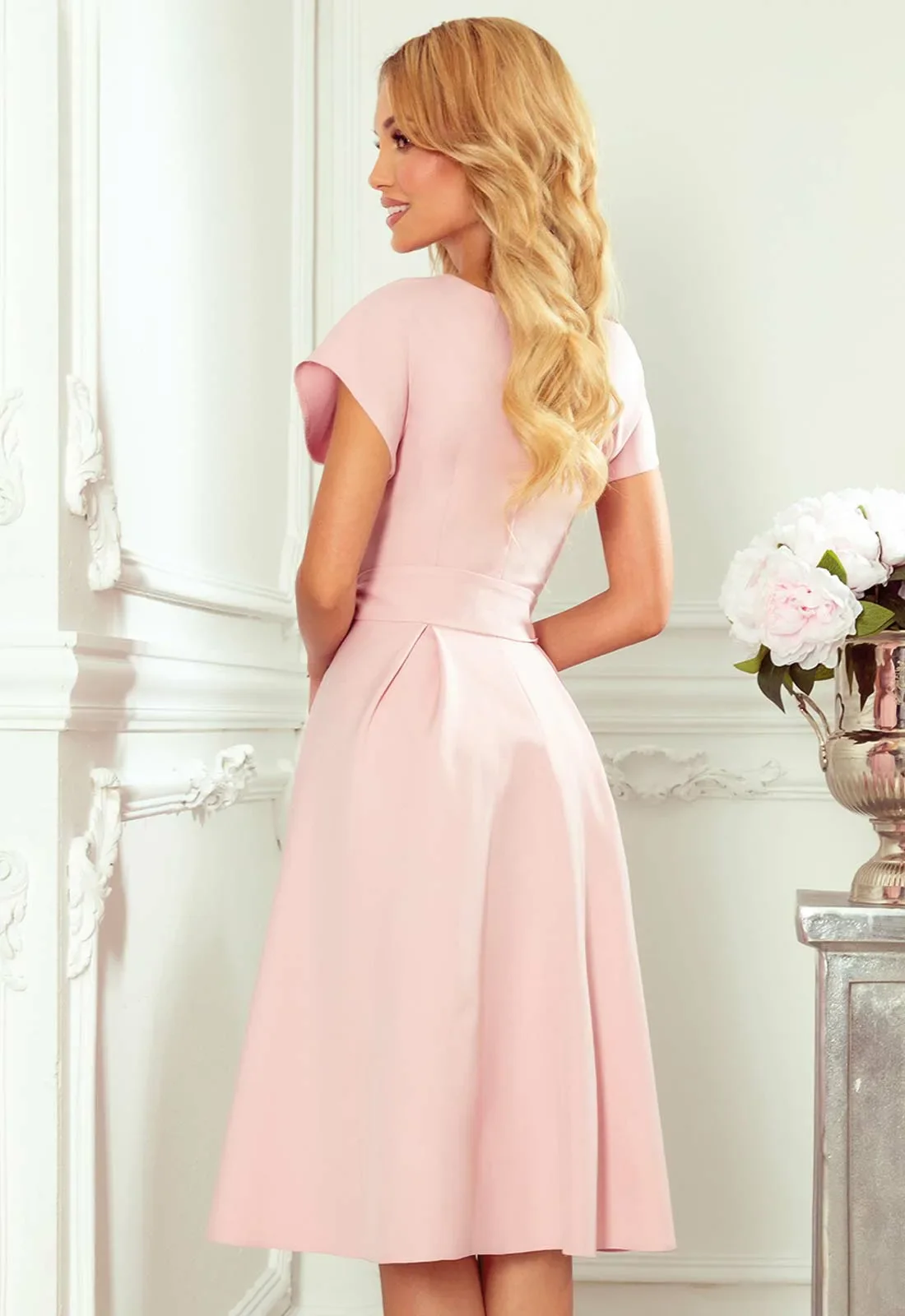 LBD Exclusive Pink Katie Party Dress - Image 4