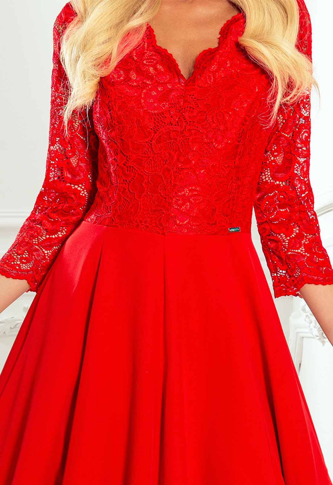 LBD Exclusive Red Amber Maxi Dress - Image 3