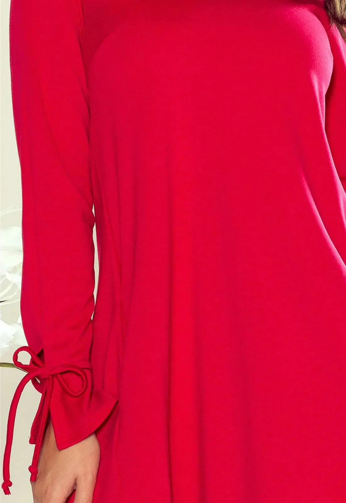 LBD Exclusive Red Lexi Shift Dress - Image 5