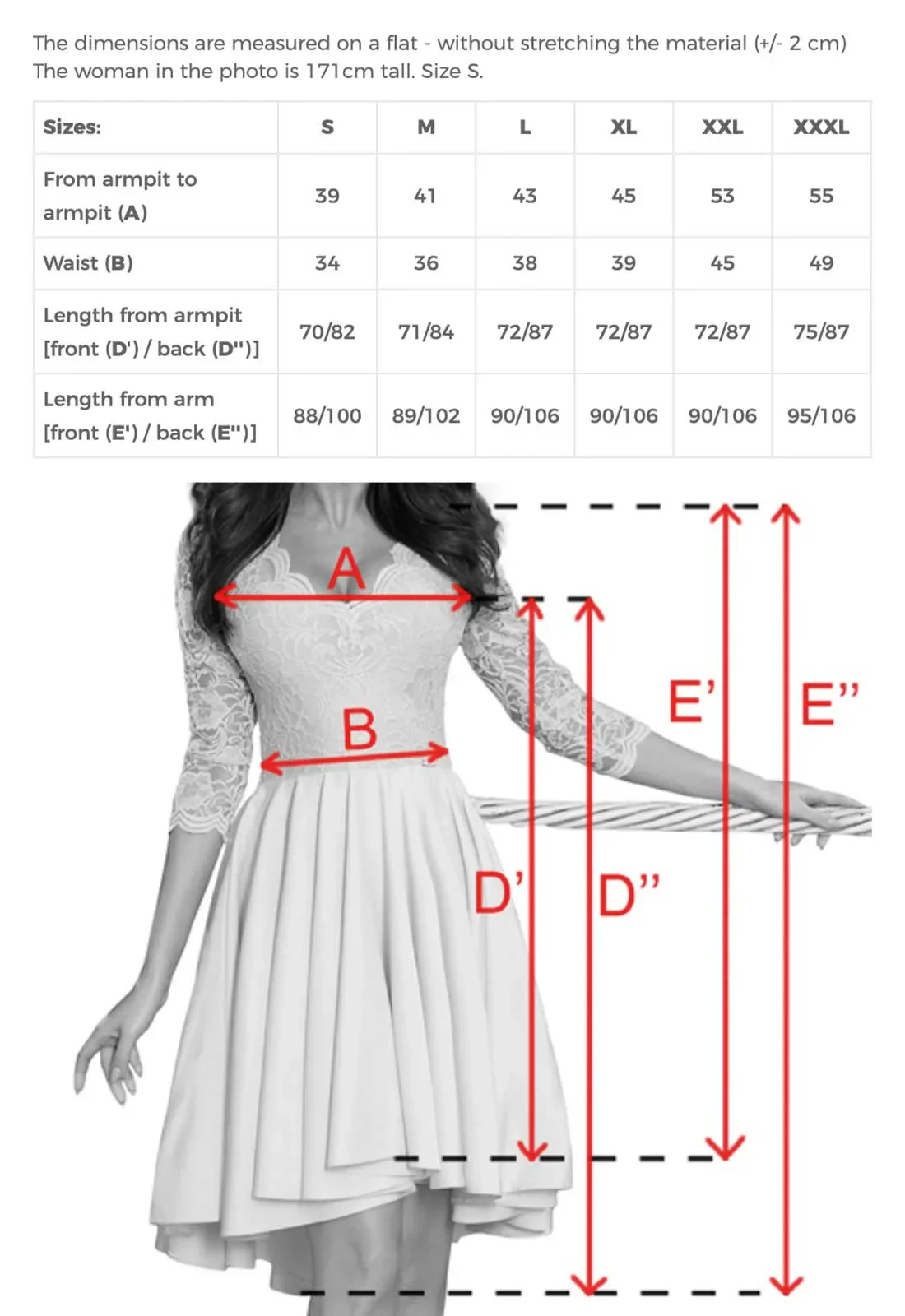 LBD Exclusive Red Patricia Party Dress - Image 4