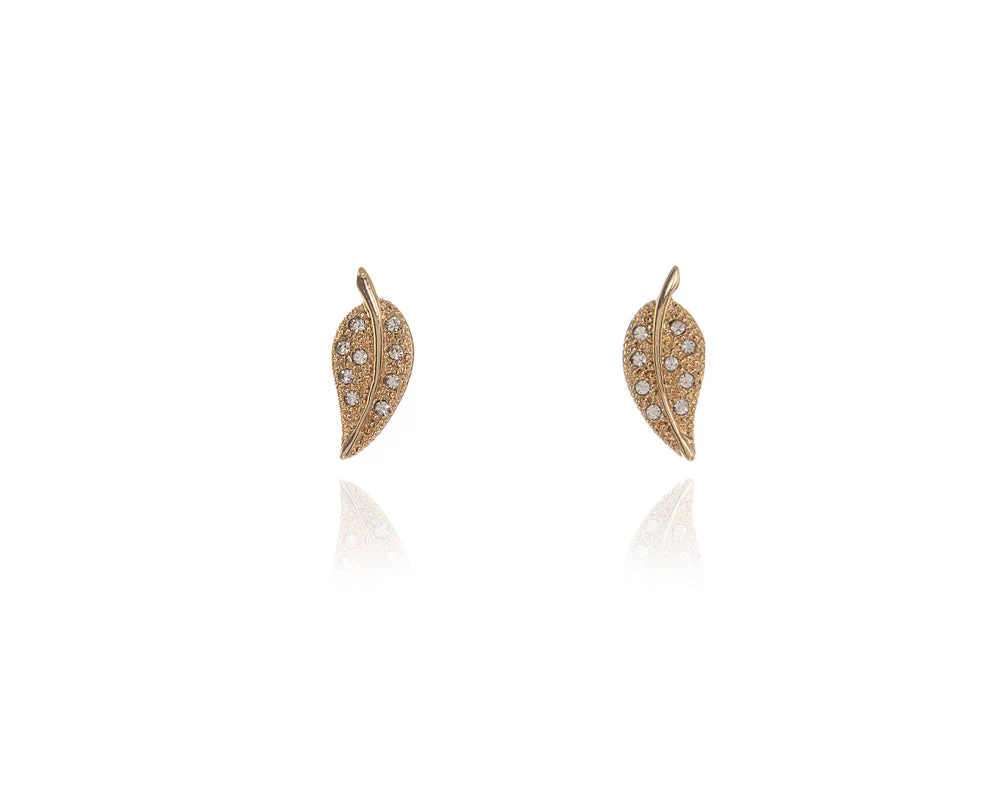 Cachet London Leafy Gold Earrings - Image 10