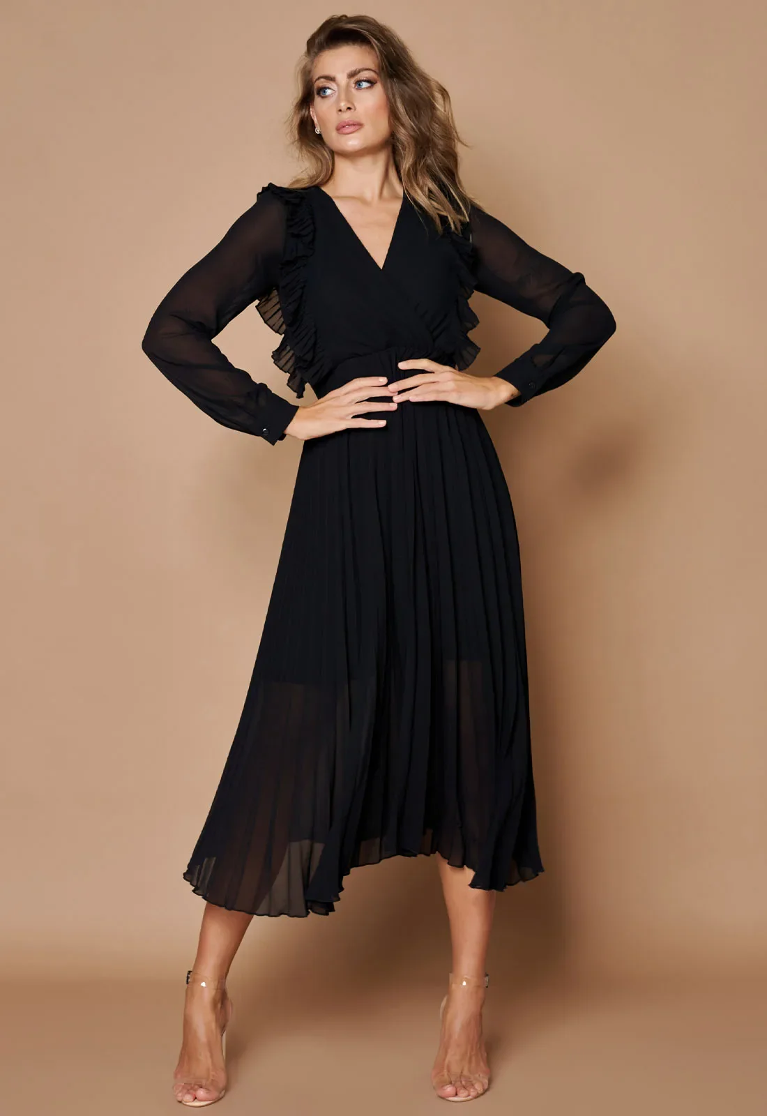 Little Black Dress Black Adele Cocktail Dress - Image 4