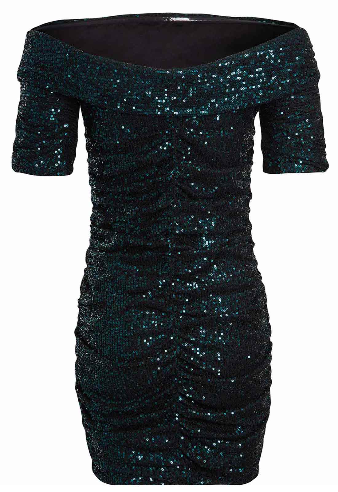 Little Black Dress Green Annabel Party Dress - Image 6