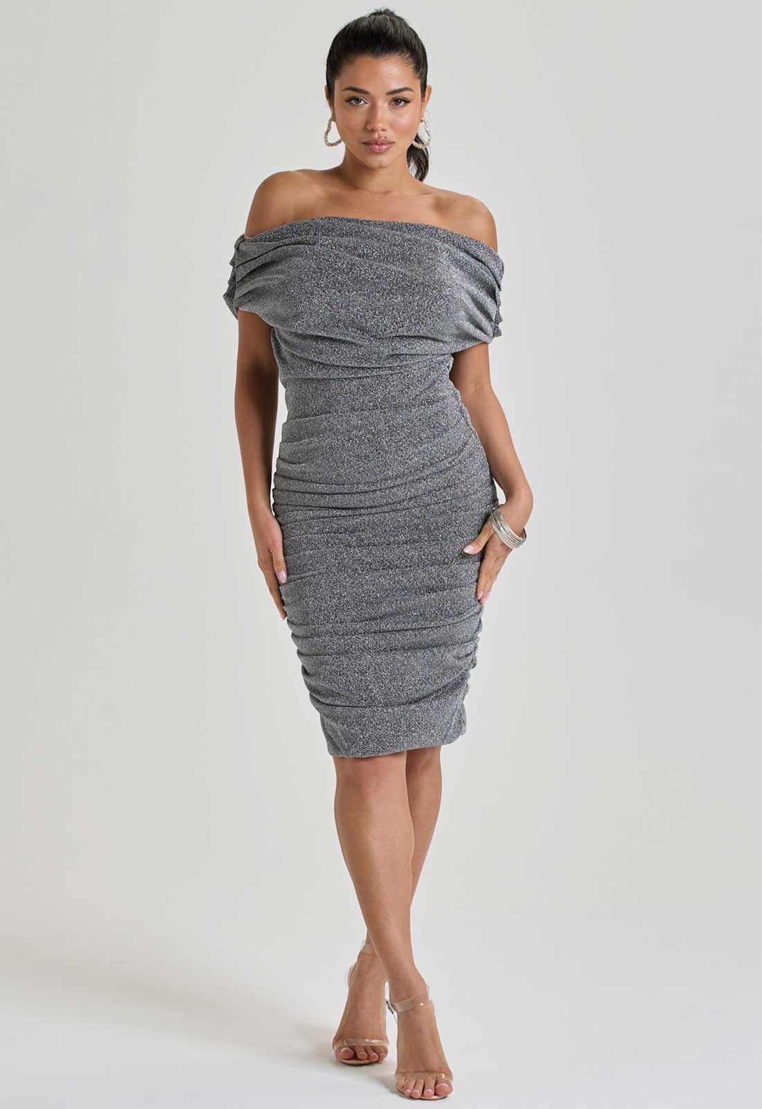 Little Black Dress Silver Julia Cocktail Dress - Image 6