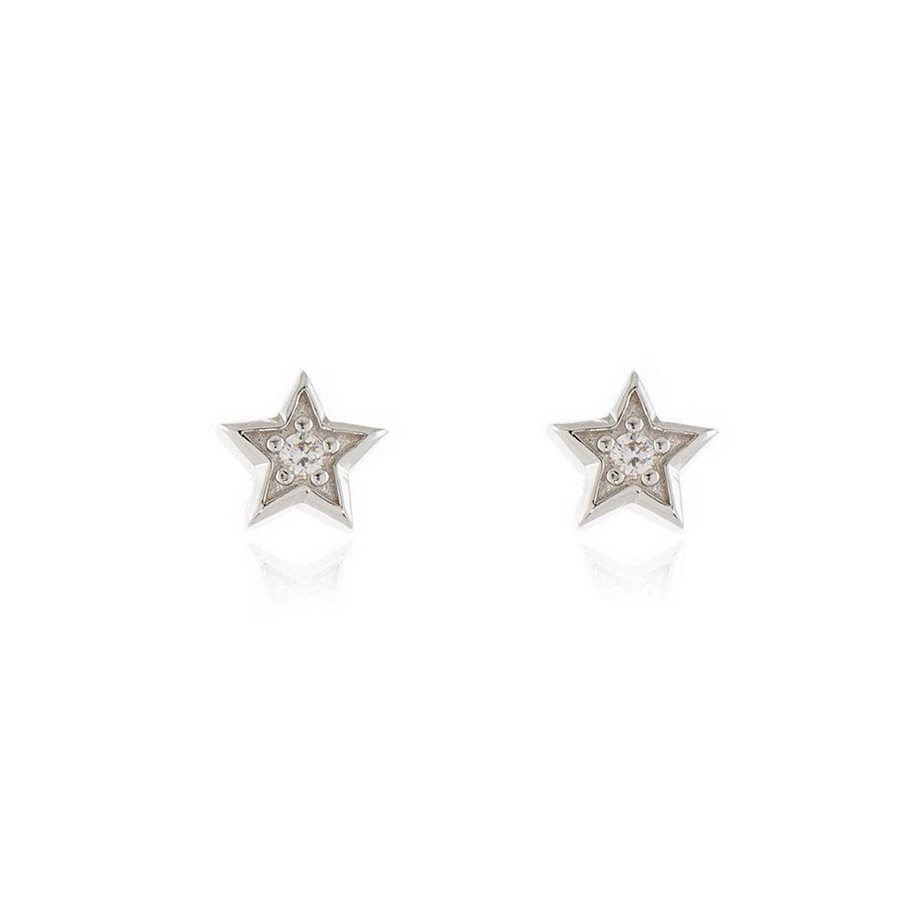 Cachet London Luna Star Silver Earrings