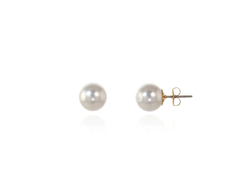 Cachet London Mac 10 White Pearl Earrings - Image 10