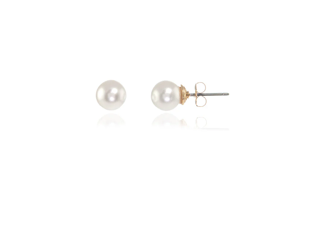 Cachet London Mac 8 White Pearl Earrings - Image 11