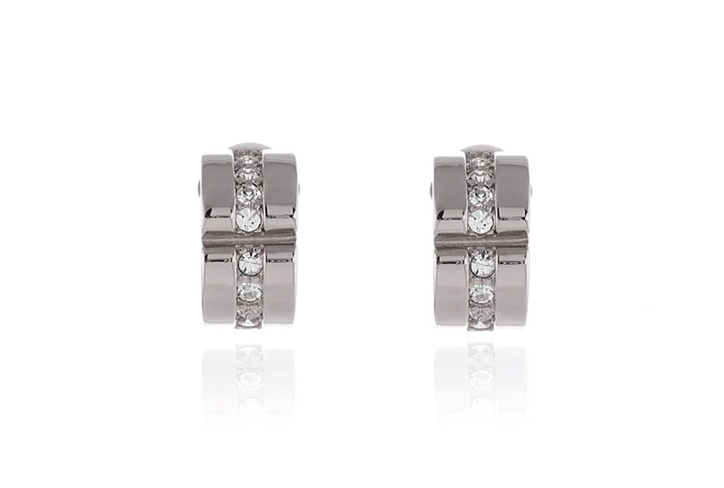Cachet London Matice Silver Clip On Earrings - Image 11