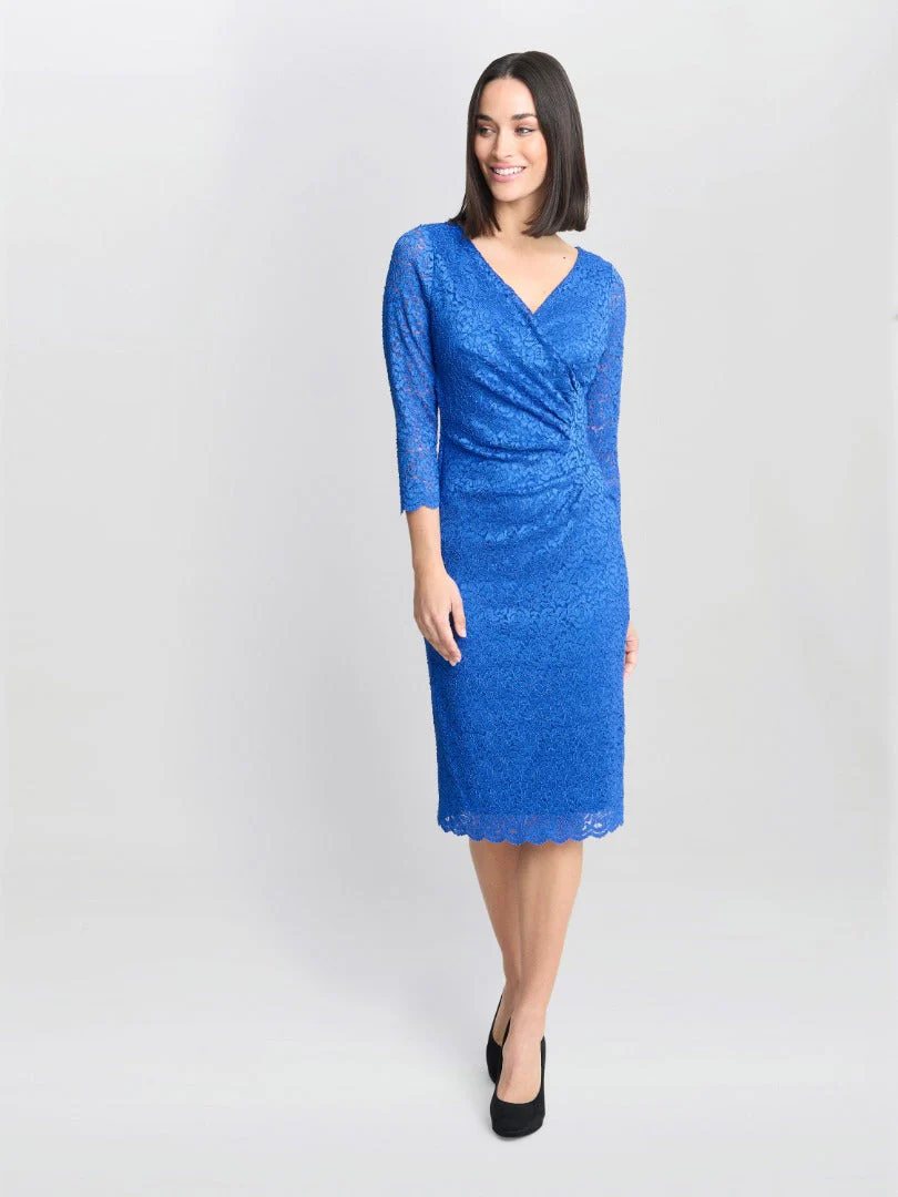 Gina Bacconi Melody Lace Wrap Dress - Image 4