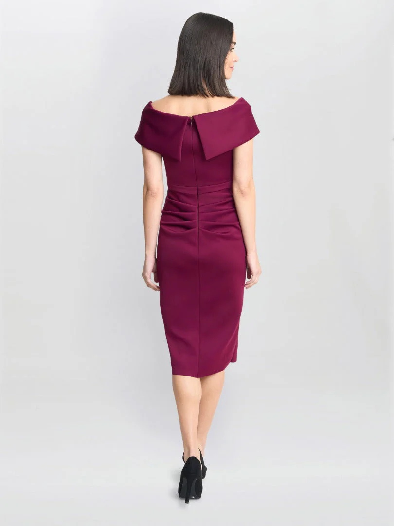 Gina Bacconi Miranda Ruffled Off The Shoulder Dress - Image 3