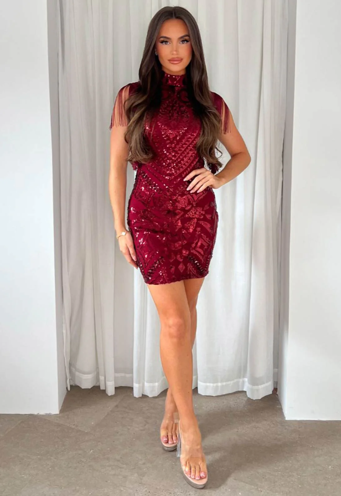 Nazz Collection Berry Kylie Mini Dress - Image 6