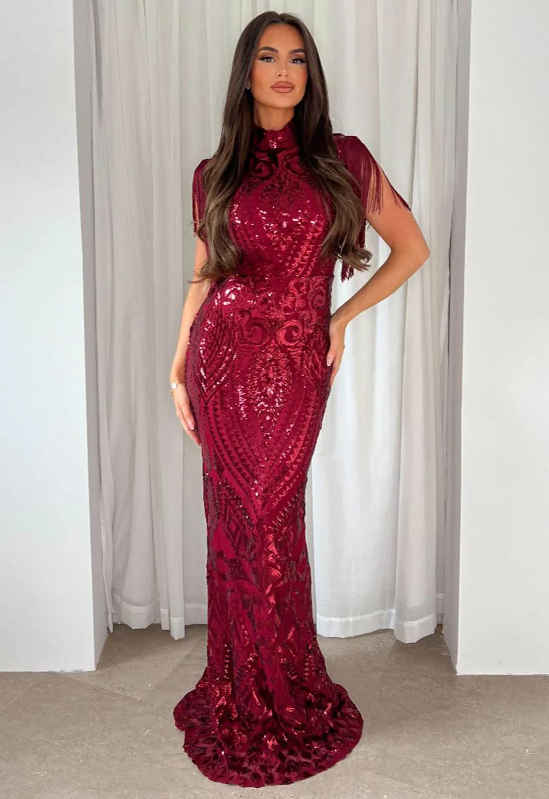 Nazz Collection Berry Magic Maxi Dress - Image 6