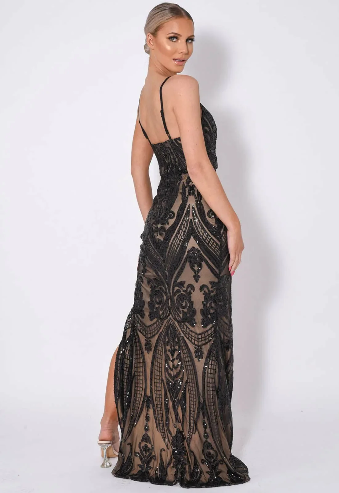 NAZZ Collection Black Outshine Maxi Dress - Image 2