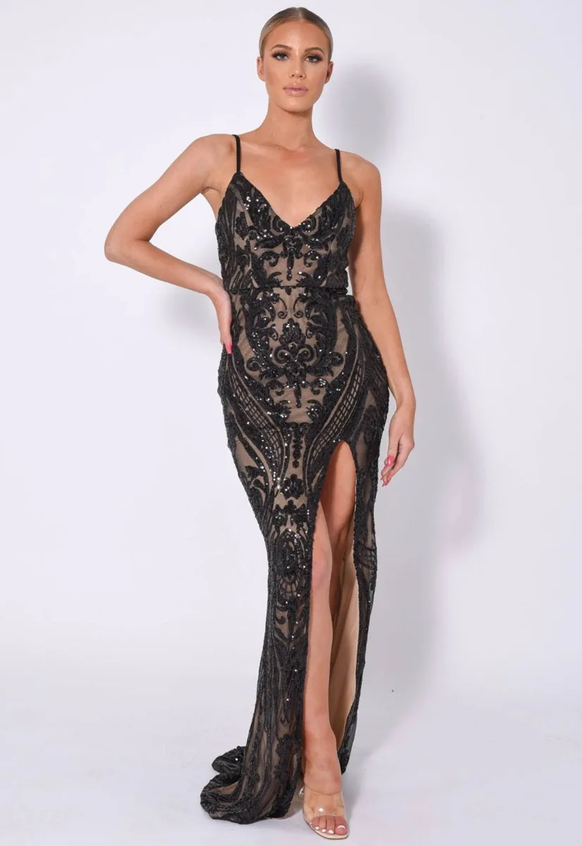 NAZZ Collection Black Outshine Maxi Dress - Image 6