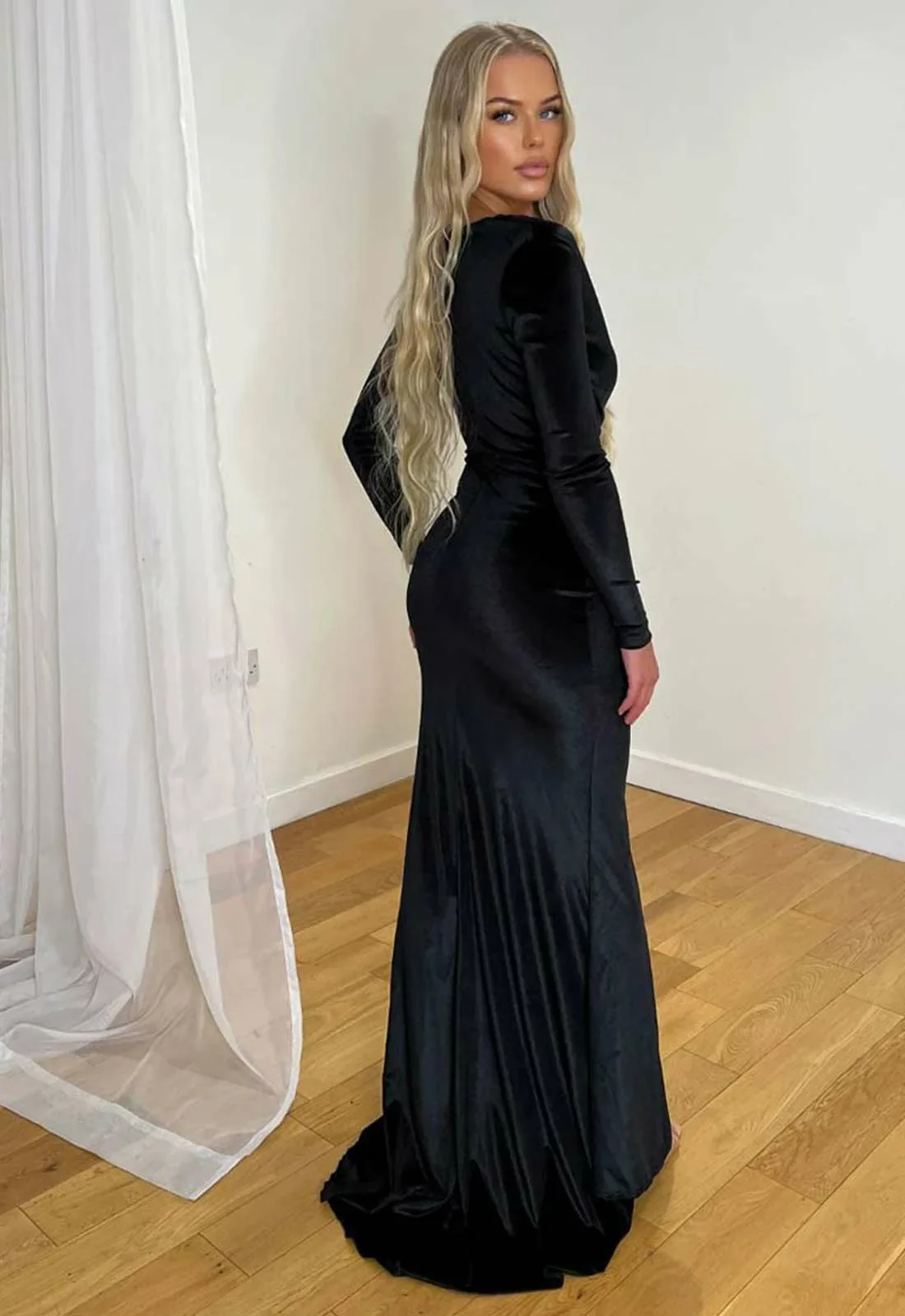 Nazz Collection Black Chanelle Maxi Dress - Image 3