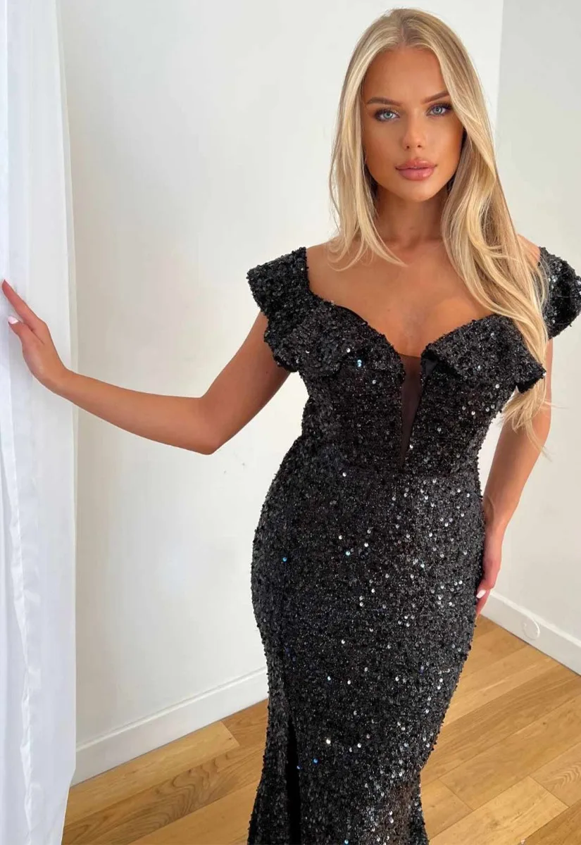 Nazz Collection Black Eclipse Maxi Dress - Image 9