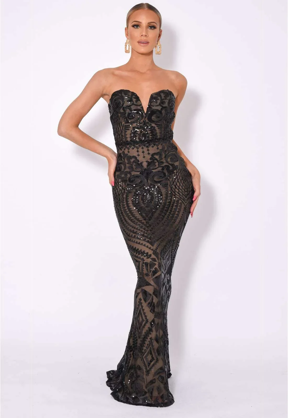 NAZZ Collection Black Kenza Maxi Dress - Image 2