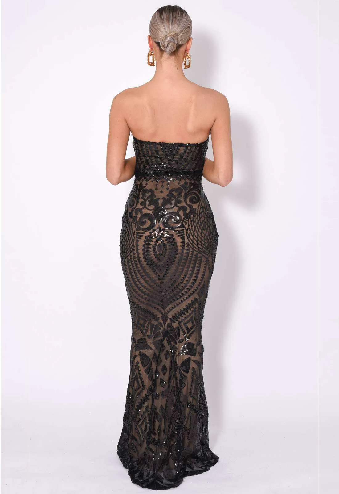 NAZZ Collection Black Kenza Maxi Dress - Image 4