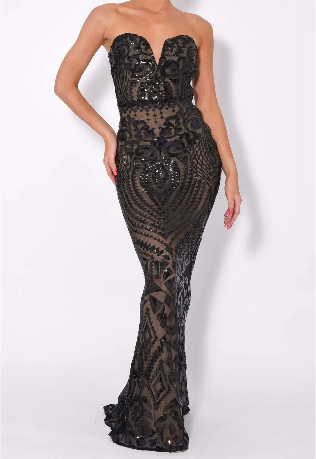NAZZ Collection Black Kenza Maxi Dress - Image 5