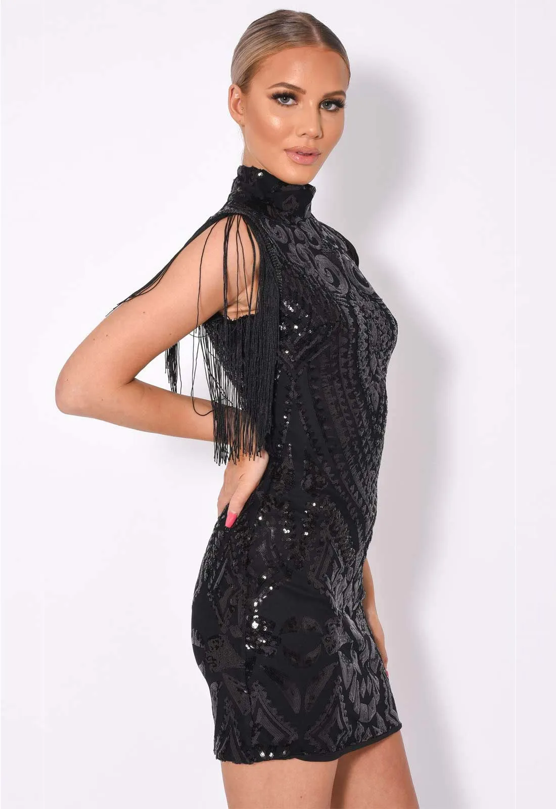 Nazz Collection Black Kylie Mini Dress - Image 6