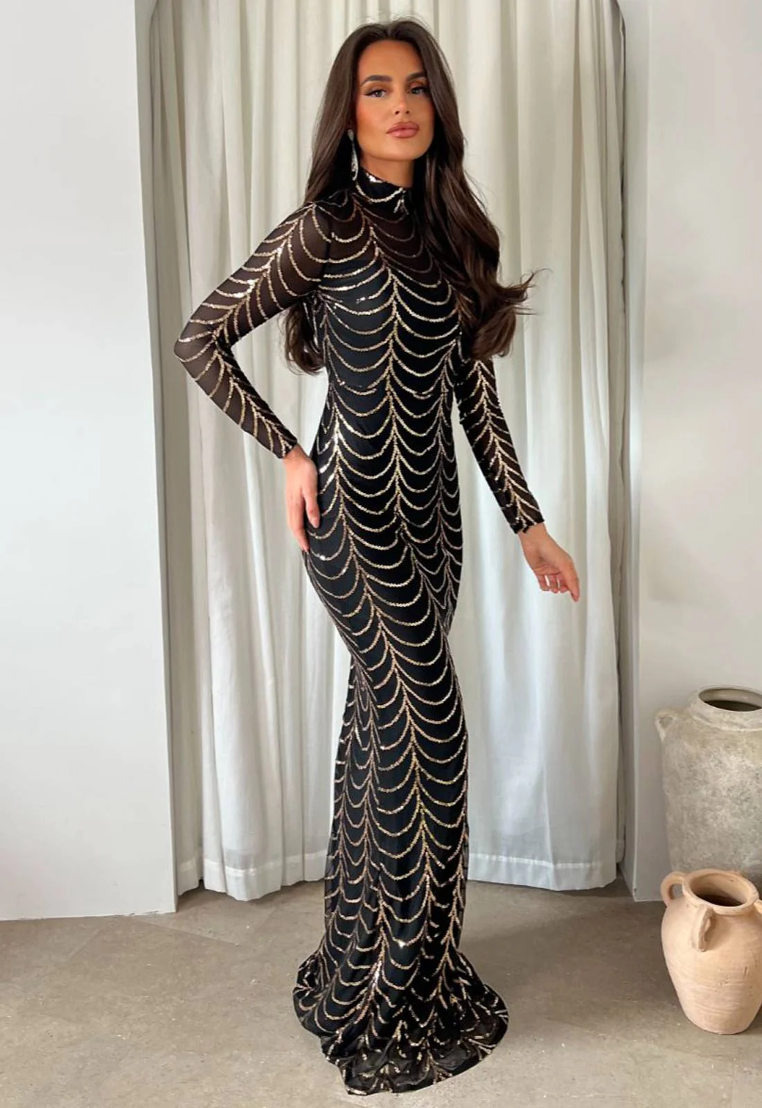 Nazz Collection Black Nyla Maxi Dress - Image 3