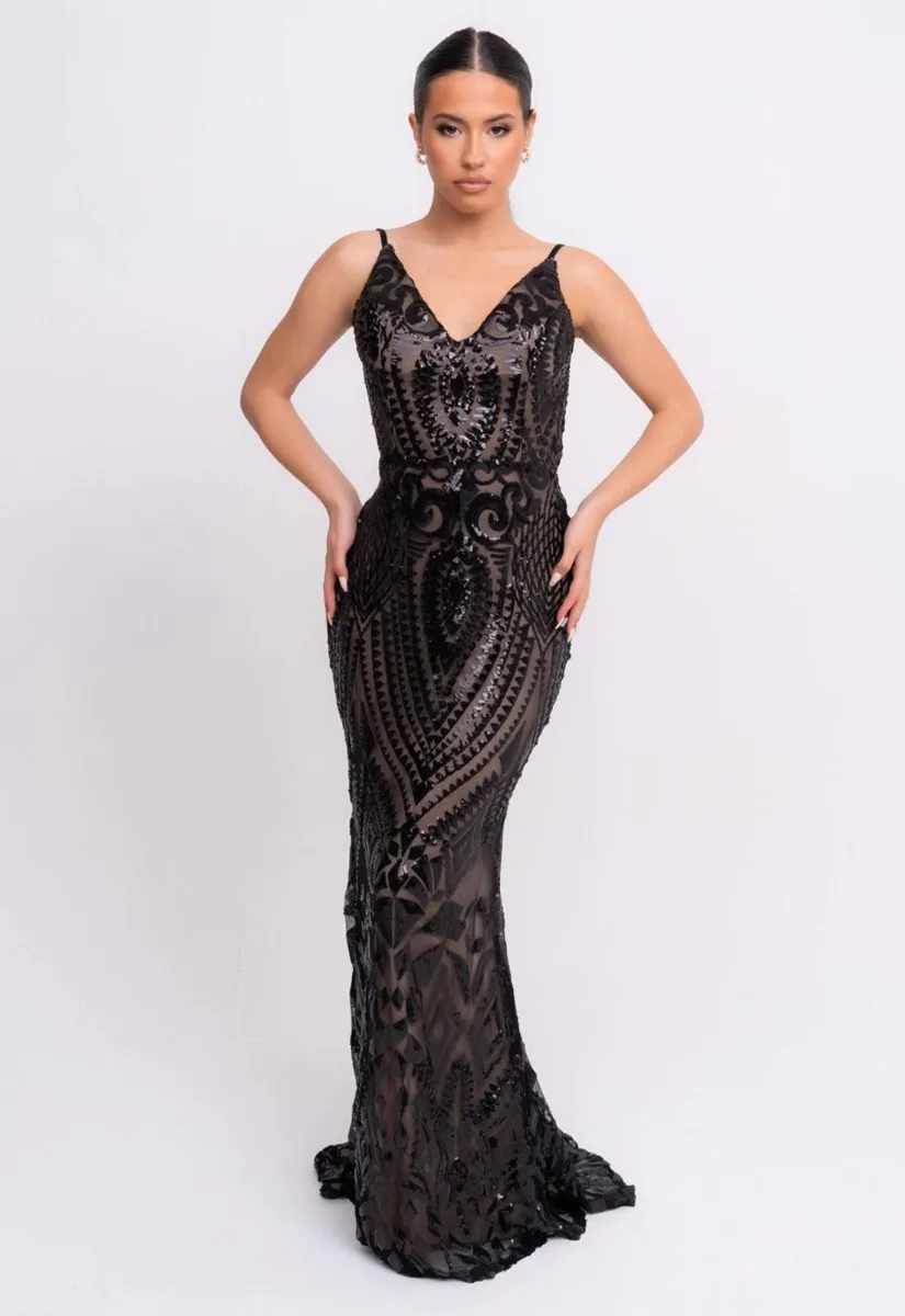 NAZZ Collection Black Spotlight Maxi Dress - Image 9