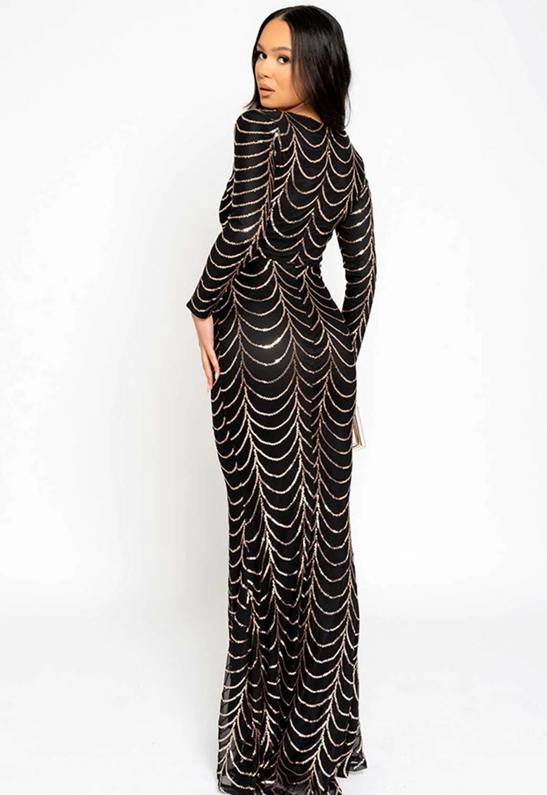 Nazz Collection Gold Darkest Secret Maxi Dress - Image 4