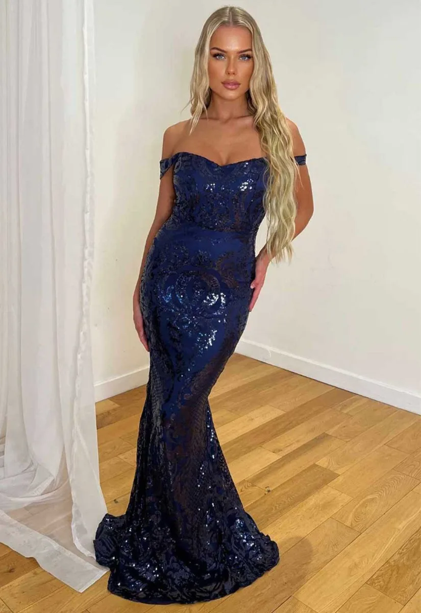 Nazz Collection Navy Layali Maxi Dress - Image 10