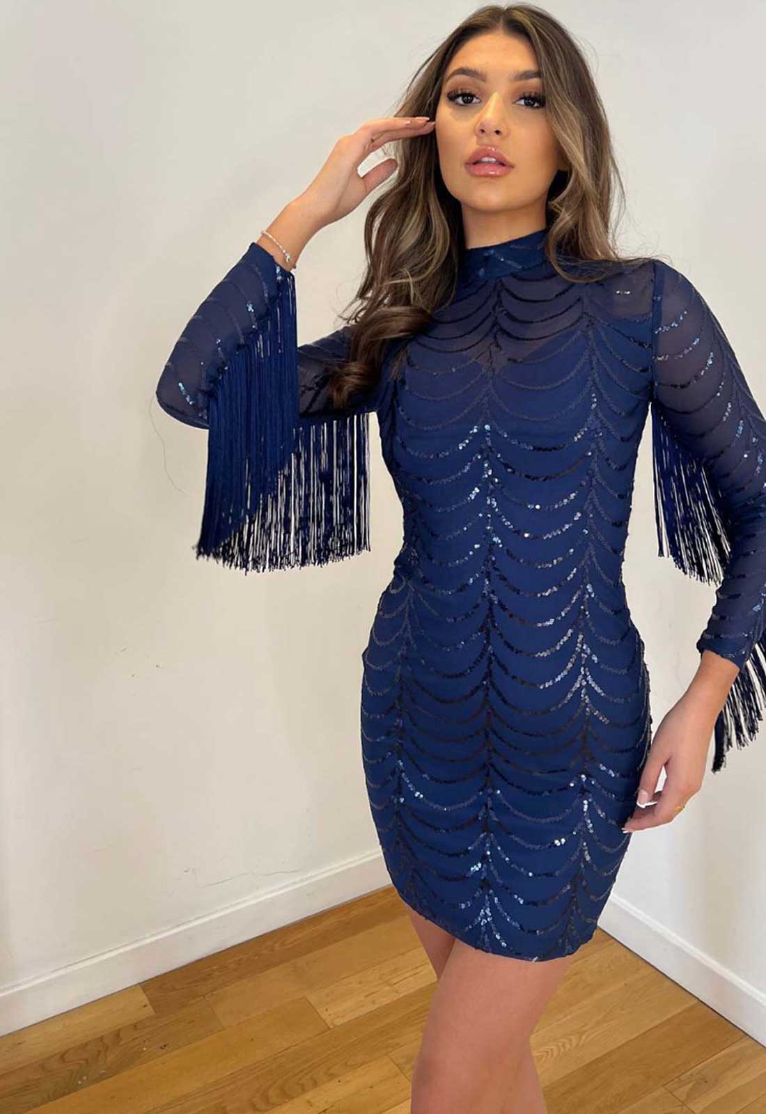 Nazz Collection Navy Lolita Mini Dress - Image 2
