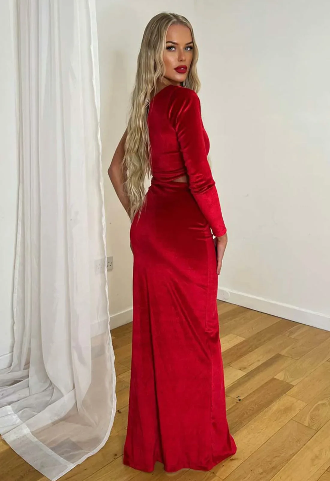 Nazz Collection Red Madison Maxi Dress - Image 3