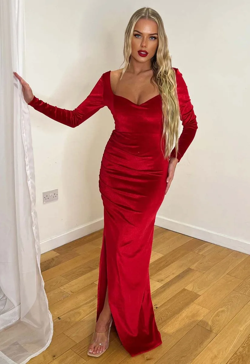 Nazz Collection Red Madison Maxi Dress - Image 7