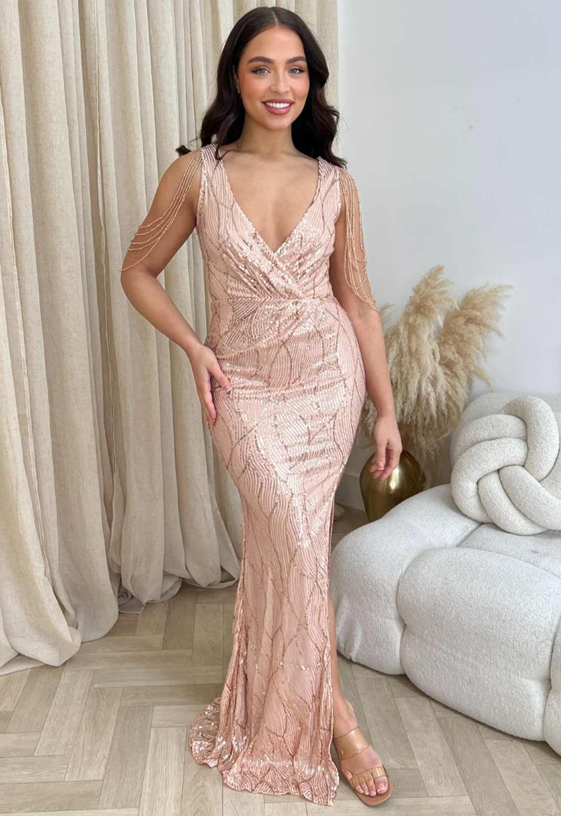 Nazz Collection Rose Gold Escala Dress - Image 2
